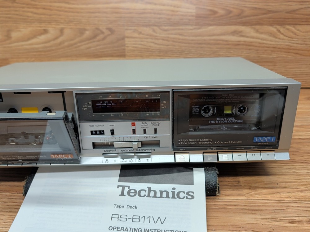 Technics RS-B11W Double Cassette Tape Deck Dolby Beautifully Cosmetic/Working