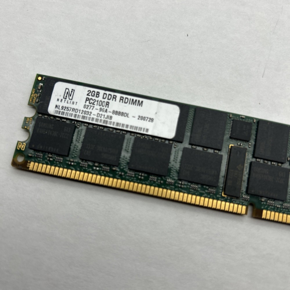 2GB PC2100R RDIMM DDR 266 ECC 128x4 2Rx4 Reg Ram Memory