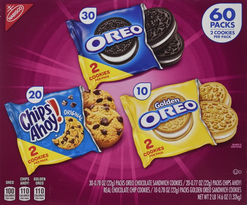 Nabisco Cookie Variety Pack, 60 Count
