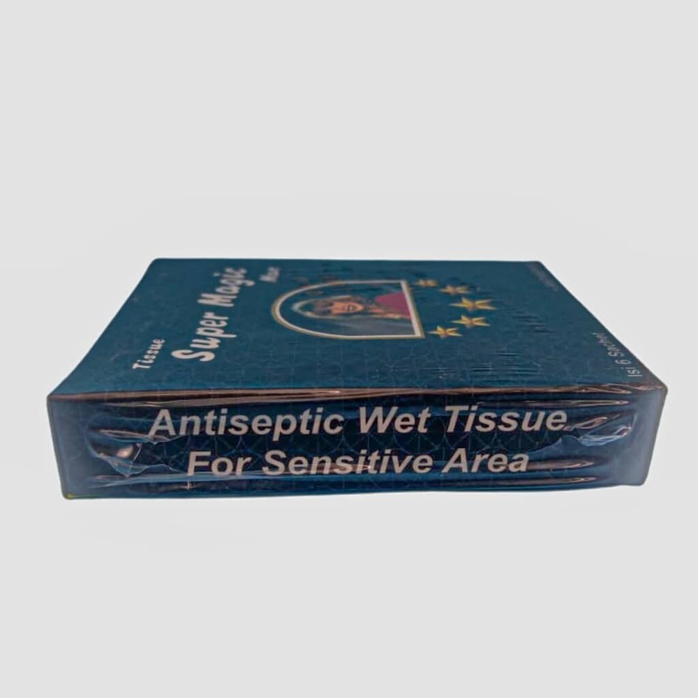 Super Magic Man Antiseptic Wet Tissue Longer Delay Sex Ejaculation 3 Boxes