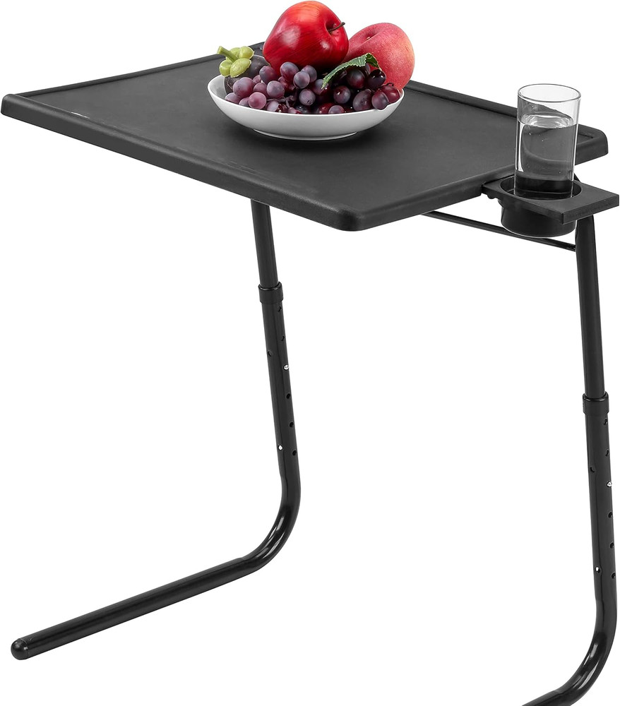 TV Tray Stand - Adjustable Angle Sofa Stand Coffee Table Six Height Adjustments