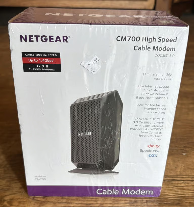 NETGEAR High Speed Cable Modem For Xfinity By Comcast Model CM700 NEW SEALED