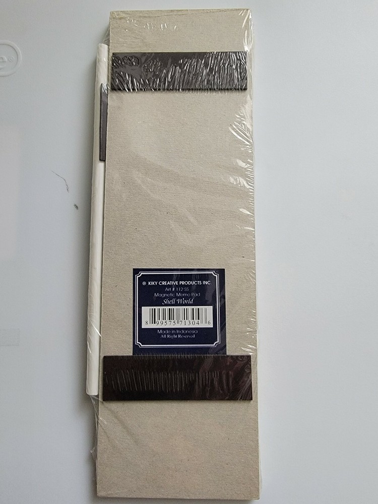 NEW Shell World Magnetic Notepad With Pencil.
