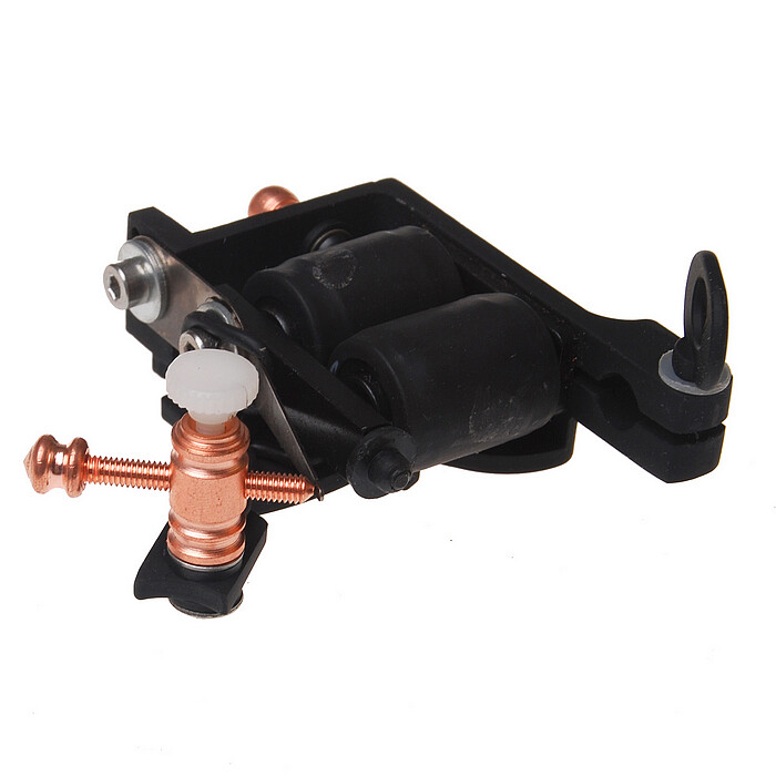 Coil Tattoo Machine Cast Iron Frame for Beginner 10 Wrap Shader M403-D