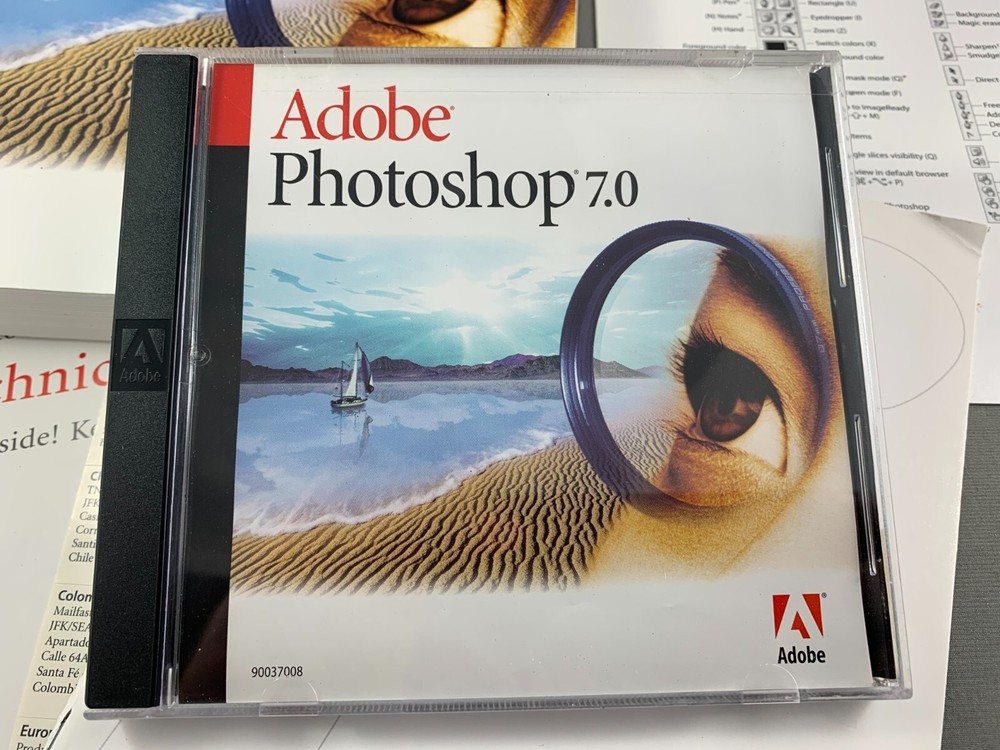 Adobe Photoshop 7.0 Upgrade Software CD Mac OSX Serial 2002 (L)