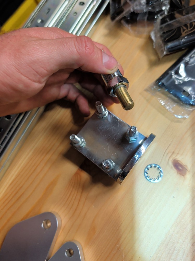 3 way Aluminum Mount Brackets w SO-239 Stud for CB Antennas. Missing Hardware