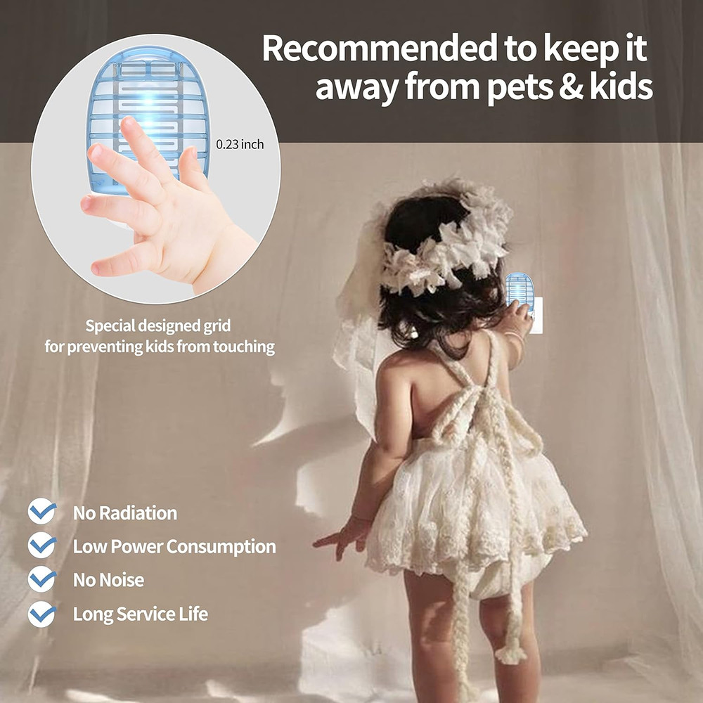 Bug Zapper Indoor Fly Trap for Home Kitchen Bedroom Office