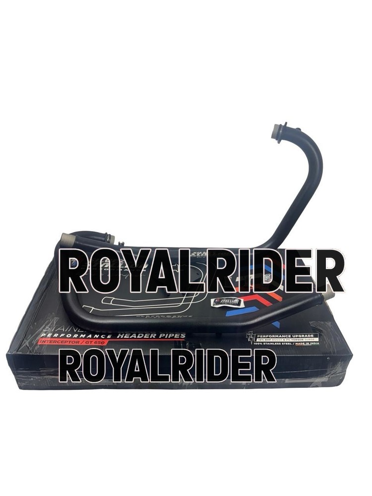 SSP HEADER PIPE BLACK FIT FOR ROYAL ENFIELD INTERCEPTOR & GT 650