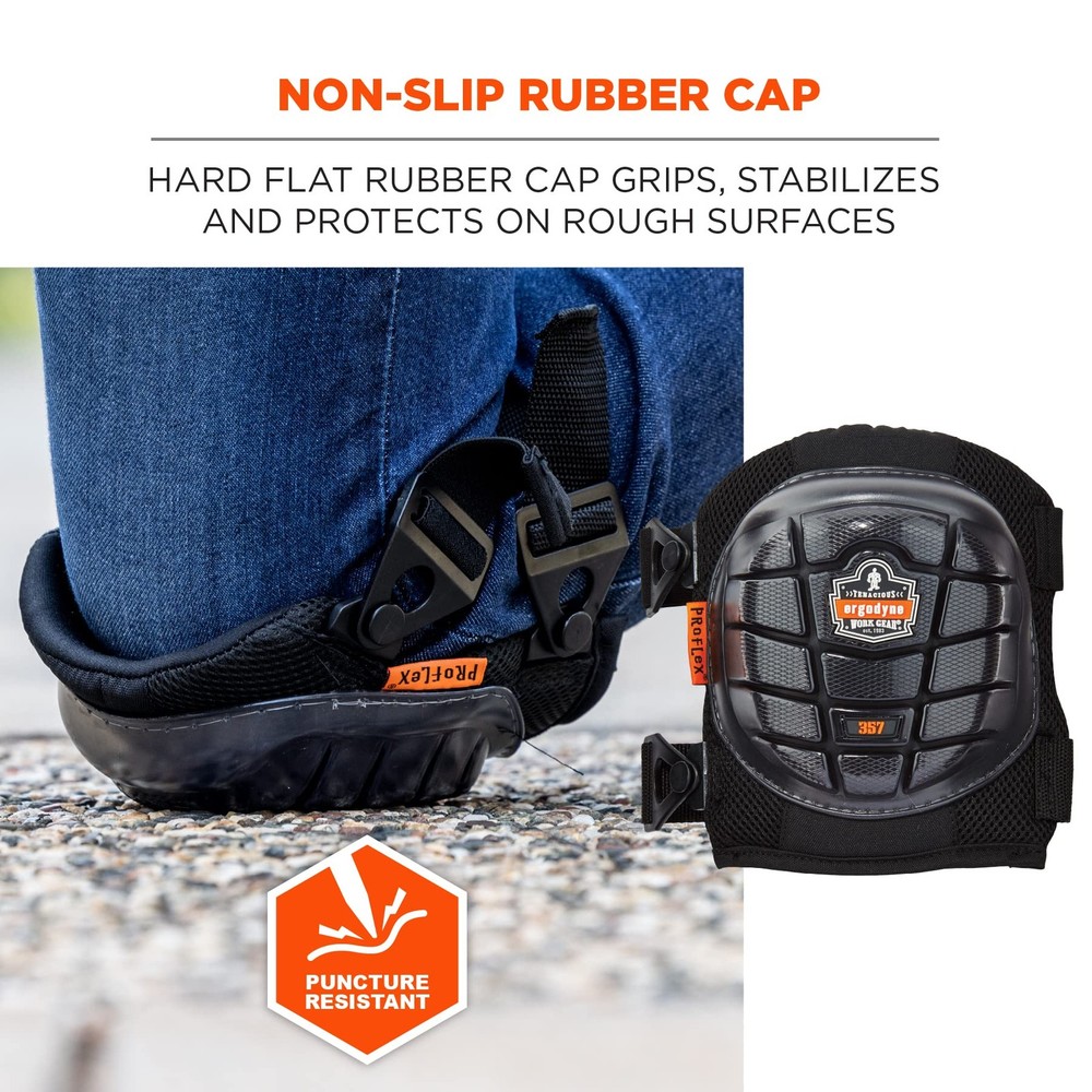 ProFlex 357 Professional Knee Pads, Protective Short Cap, Lightweight Padded ...