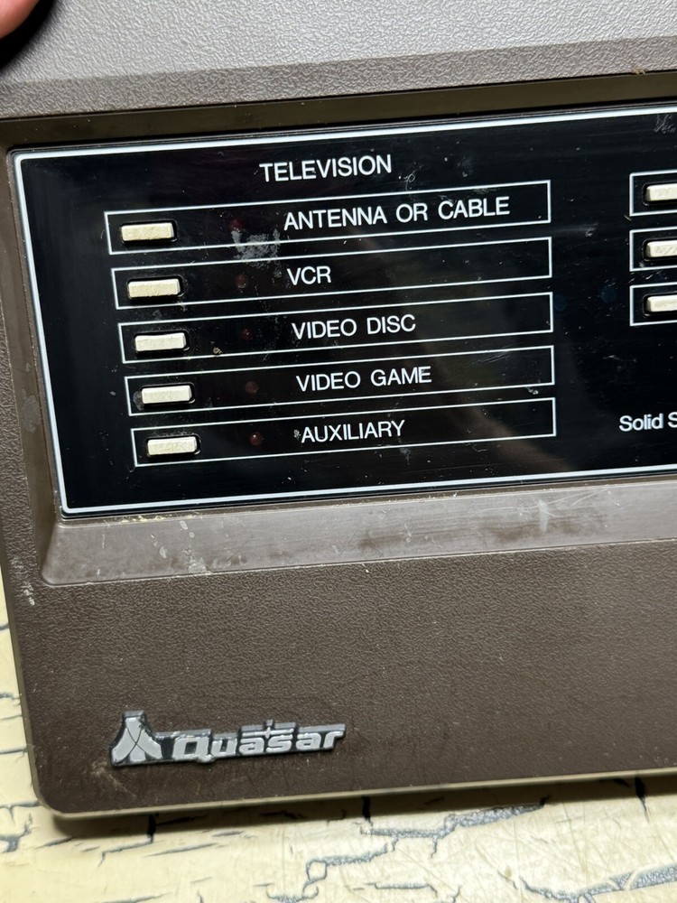 VTG Quasar Solid State Amplifier Video Controller Center Model VE581UN Untested