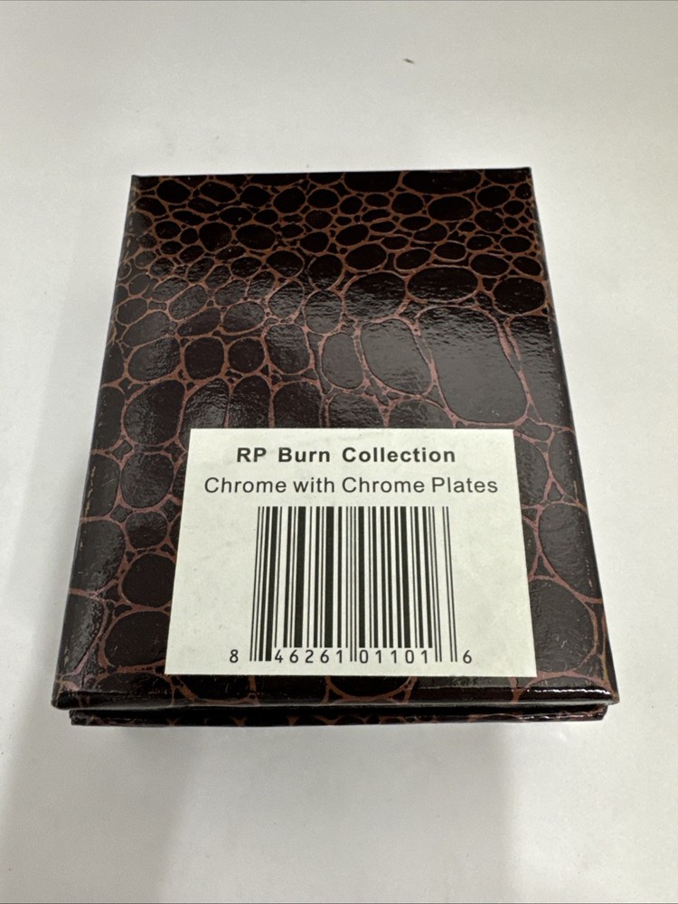 Rocky Patel Burn Double Jet Lighter - Chrome with Chrome Plates - New