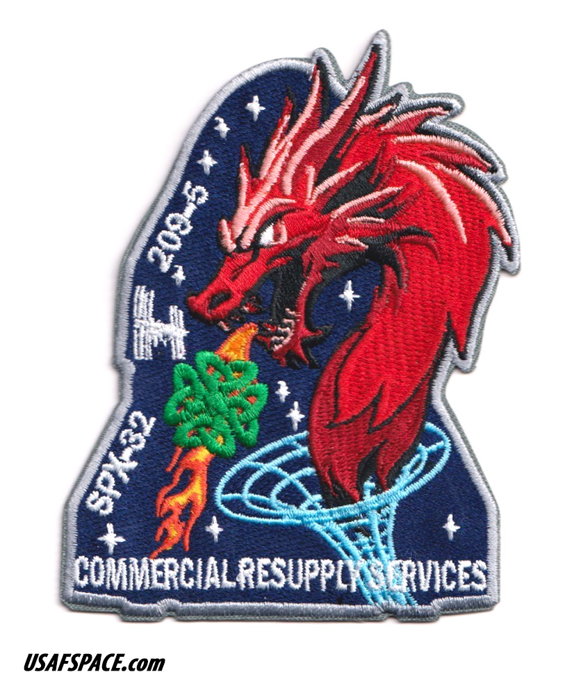 Authentic SPX-32-SPACEX CRS-32 NASA ISS RESUPPLY Mission-A-B Emblem SPACE PATCH