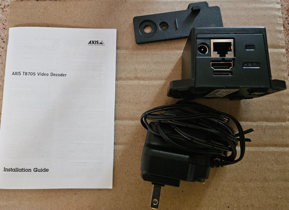 Axis T8705 Video Decoder US P/N: 01186-004 Axis Communications NEW in box
