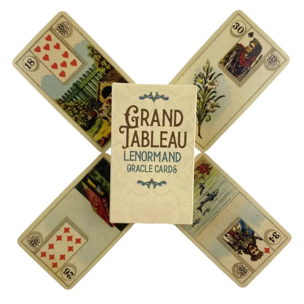 Grand Tableau Lenormand Oracle Cards Fortune-Telling Divination Board Deck w/ Gu