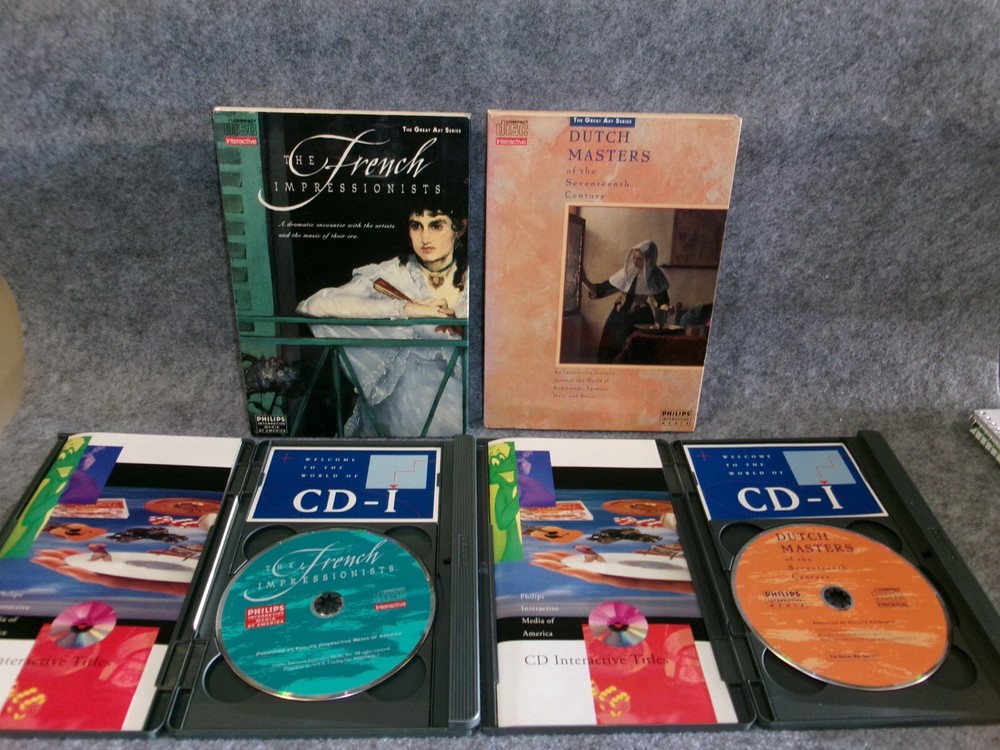 Phillips CD-I - Interactive 2-Pack Great Art Series - Great Condition