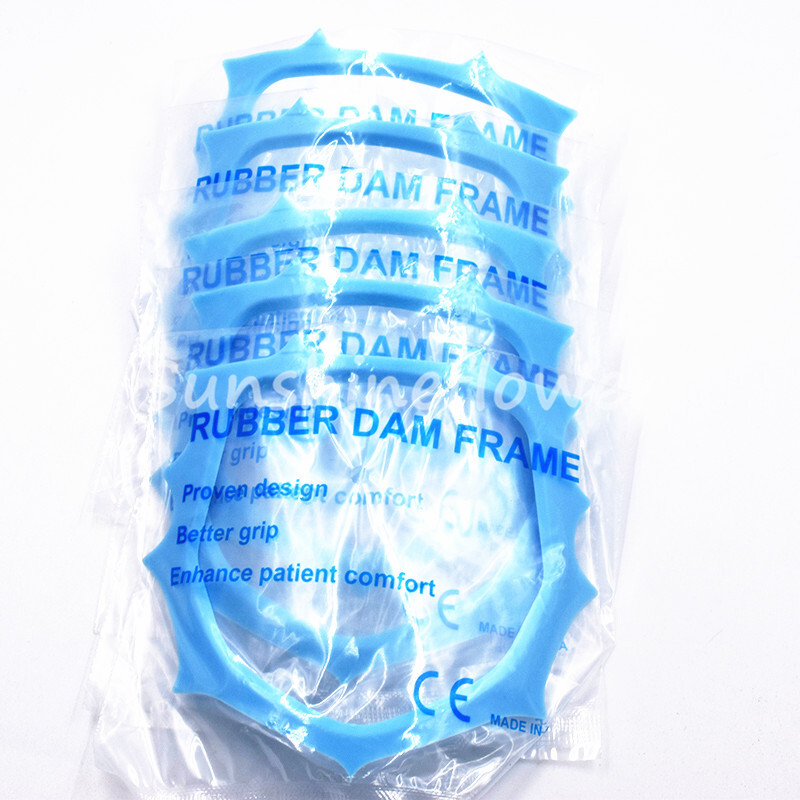 Dental Rubber Dam Plastic Frame Holder Autoclavable 135℃ Chemiclavable Blue