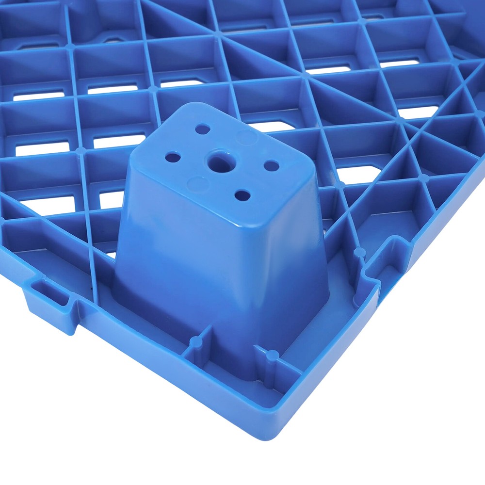 6Pcs Interlocking Storage Plastic Pallets Rectangular Pallets 100kg/220.46lbs