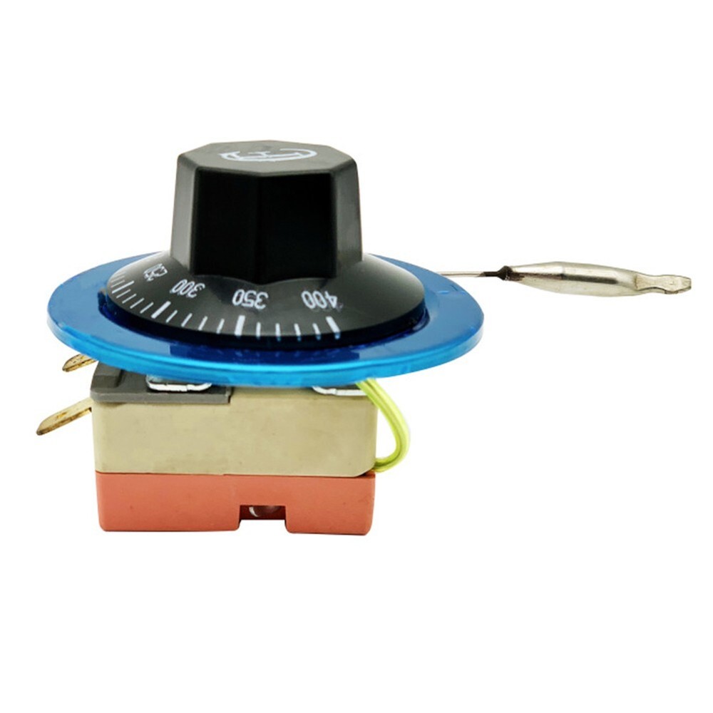 Electric Oven Thermostat Adjustable Temperature Controller Switch 50~400, 2-Pin