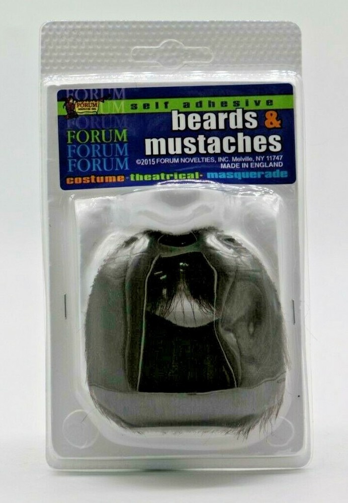 Forum Amigo Mustache Beard Set, Black, One Size