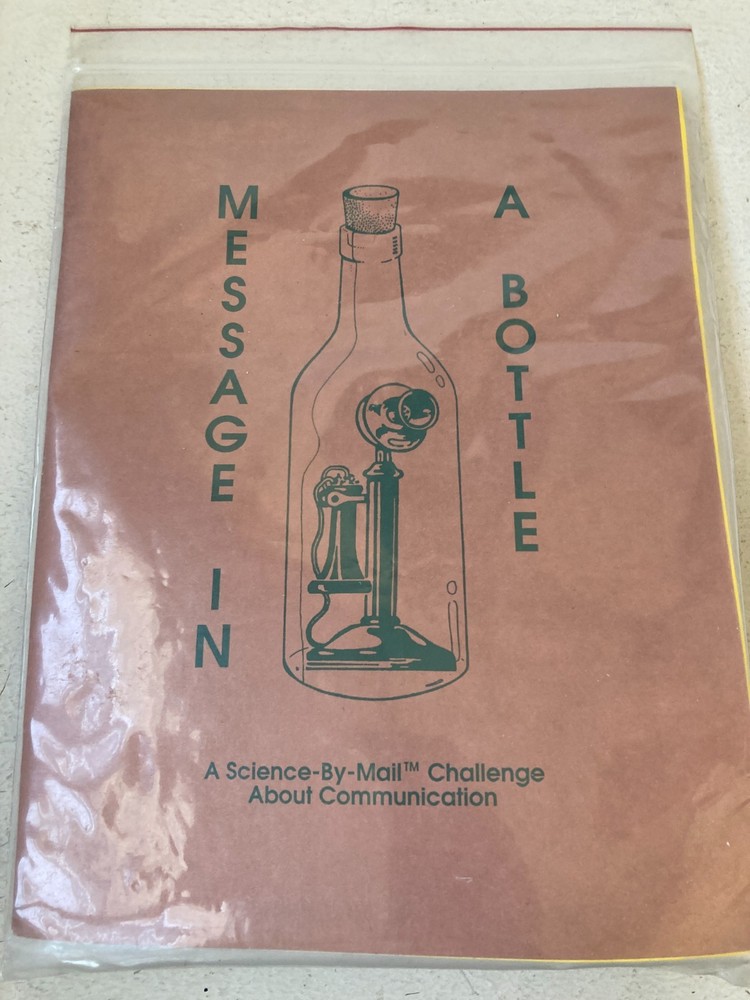 A Science-by-Mail Challenge Kit About Communication Message Bottle Educational