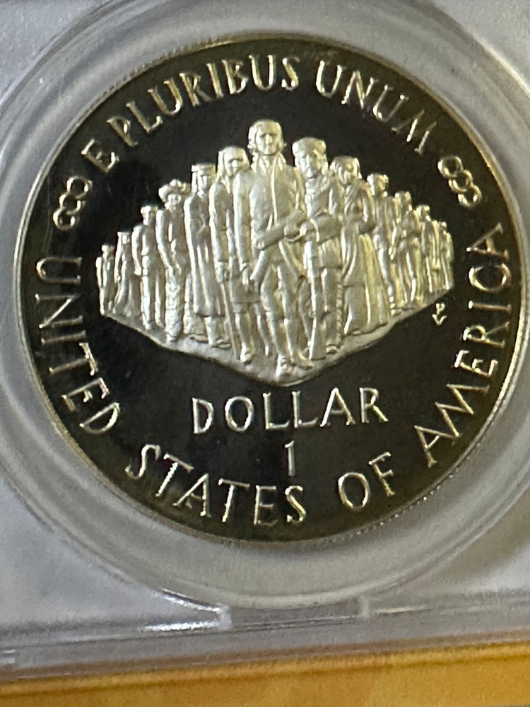 1987 S $1 Constitution (Silver)(Commemorative), ANACS PF68DCAM