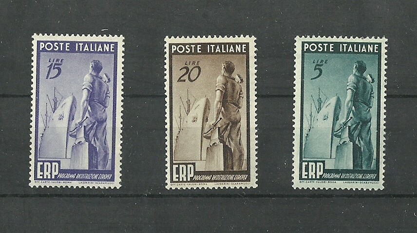 ITALY  1949  European reconstruction program MH