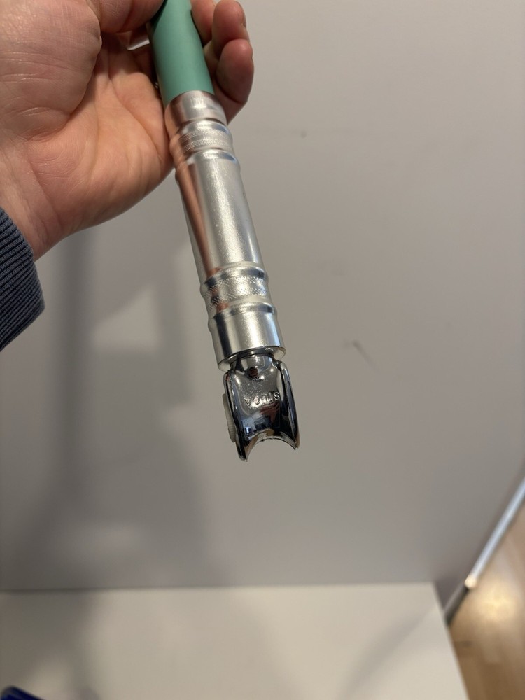 Vintage Silca Impero Pump Celeste Green 46cm Uncompressed. Bianchi Frame Pump