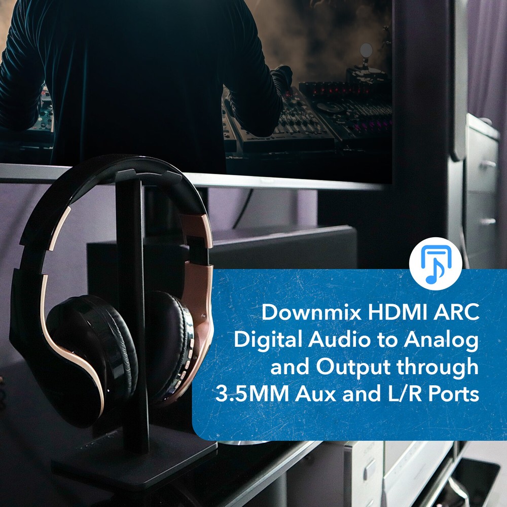 OREI HDMI ARC to Analog Audio Converter Decoder