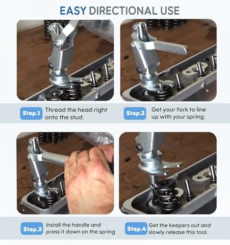 66784 Valve Spring Compressor Tool Universal for 3/8" & 7/16" Studs, Quick