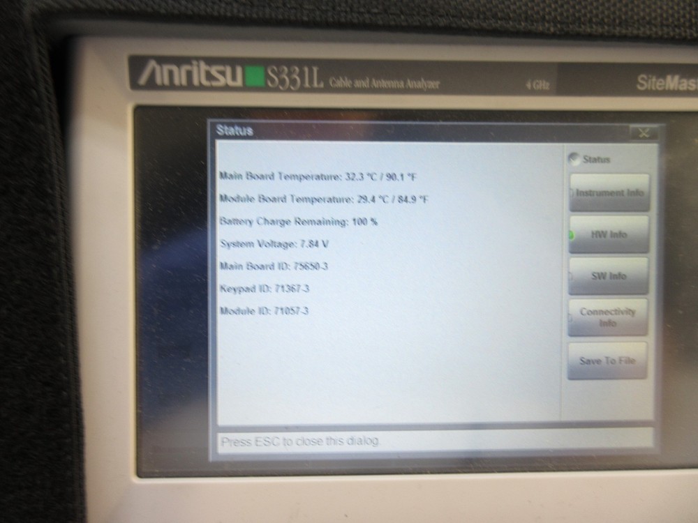 Anritsu S331L Site Master 4GHz CBL & Ant. Analyzer, w/ Phase Cable, more