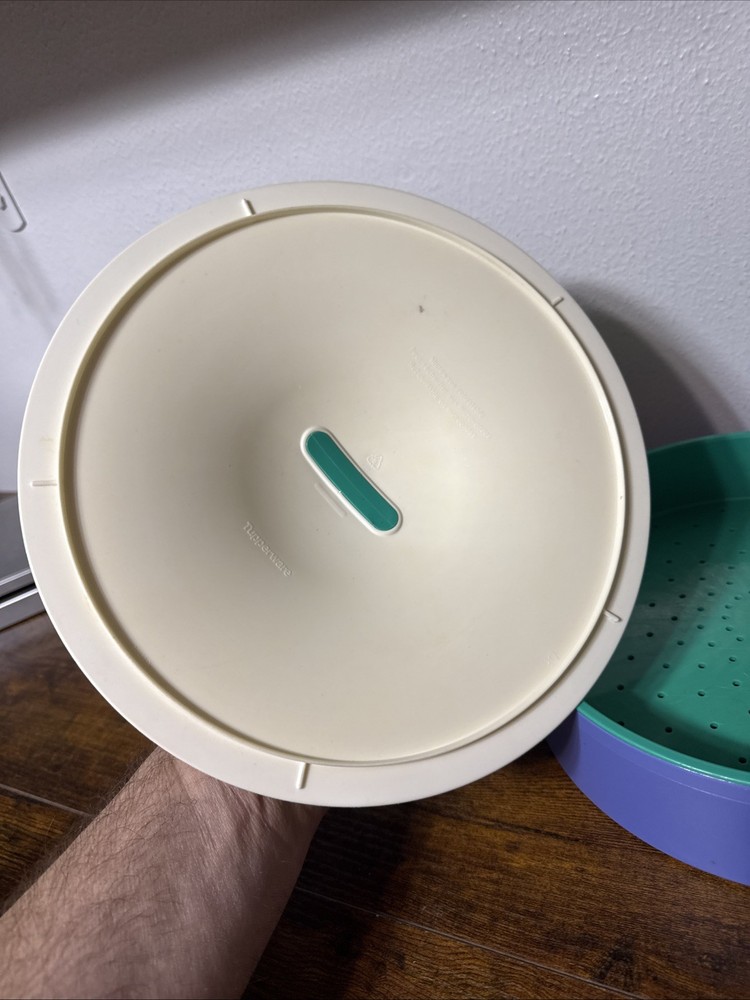 Tupperware Micro-Steamer 3pc Microwave Steamer Vegetable Cooker 3066a