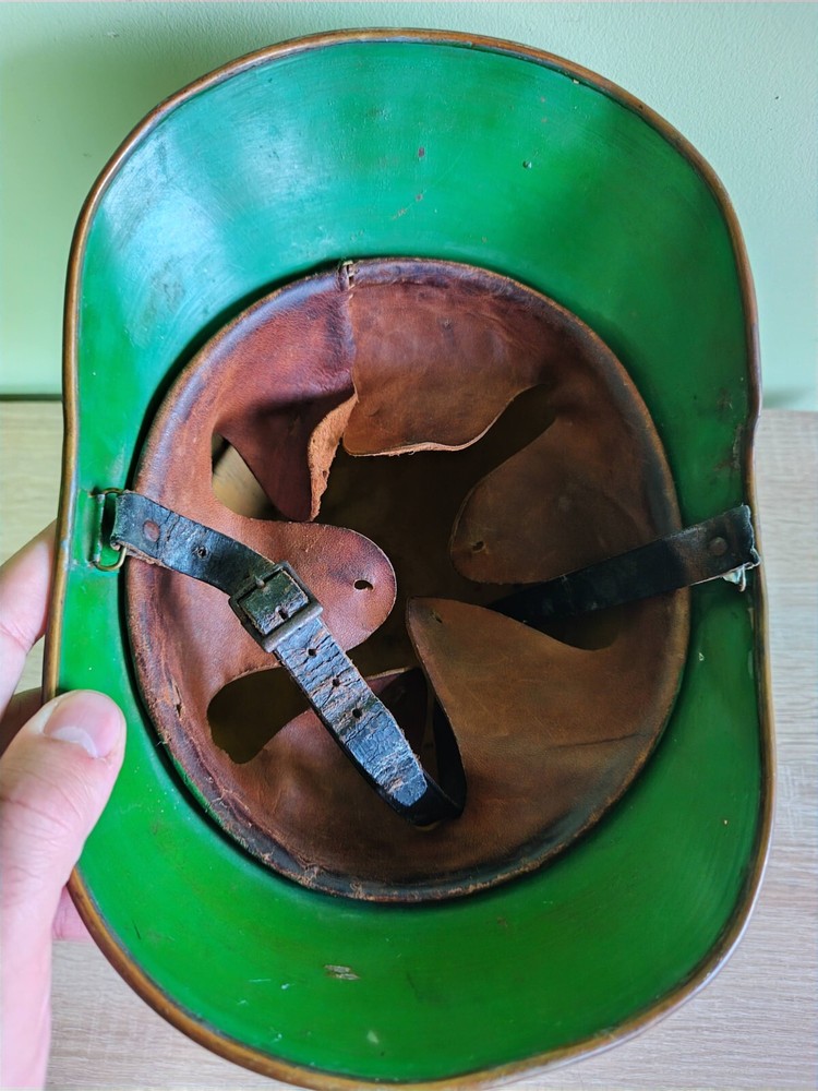 Vintage Swiss Firefighters Helmet