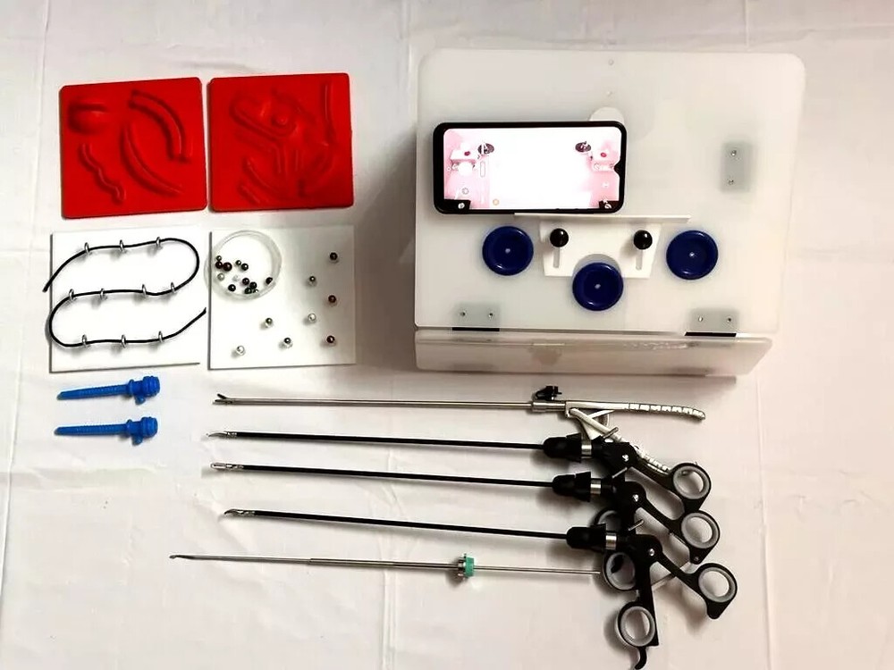 Laparoscopic Simulator Training Box Virtual Endotrainer Carry-on Foldable kit