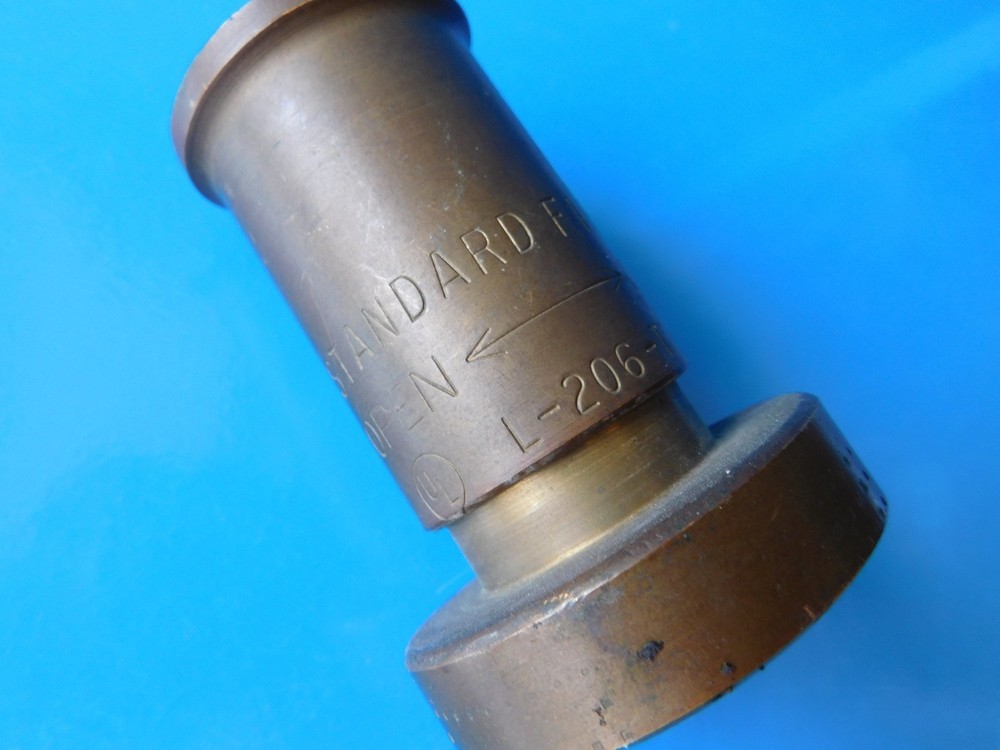 VINTAGE FIRE NOZZLE, STANDARD FIRE EQUIPMENT, USED