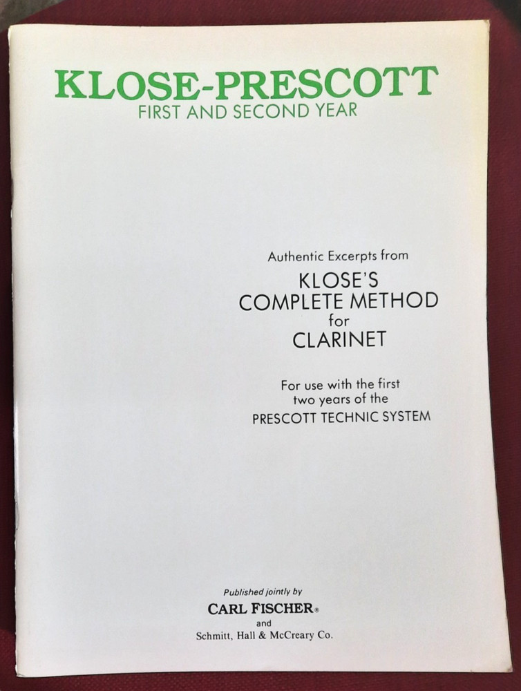 KLOSE-PRESCOTT FIRST AND SECOND YEAR