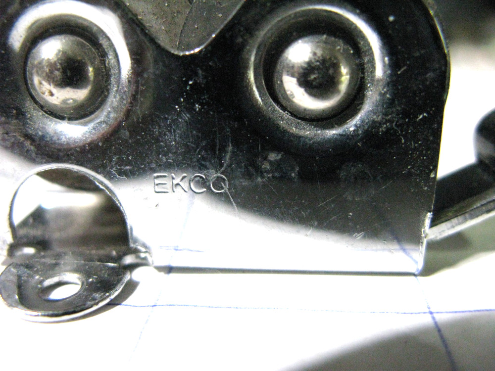 Vintge EKCO Knife Sharpener, Pull Through, Black Handle-Excellent Used Condition