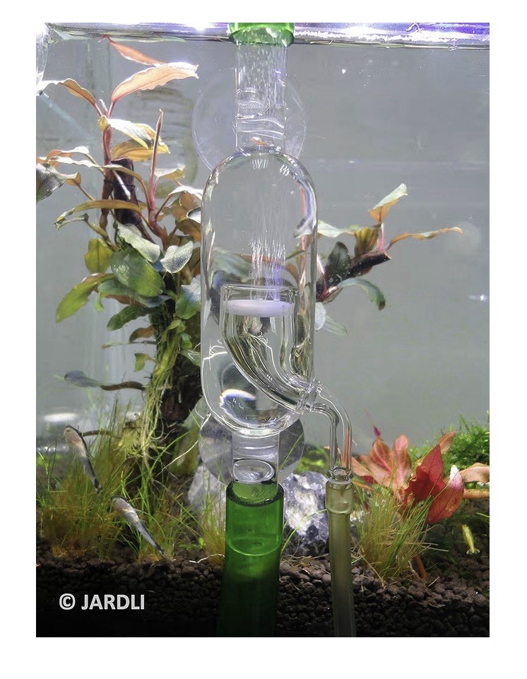 Glass Inline CO2 Atomizer Diffuser System for Aquarium Planted Tank