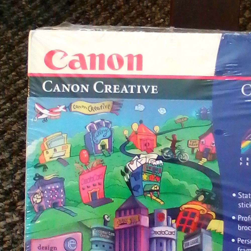 Vintage 1996 Canon Creative CD-ROM Windows Stationery Graphics Software