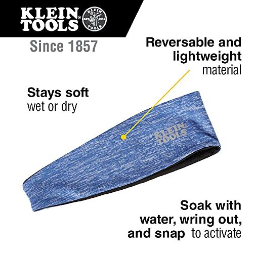 Klein Tools 60487 Cooling Headband Blue 2-Pack