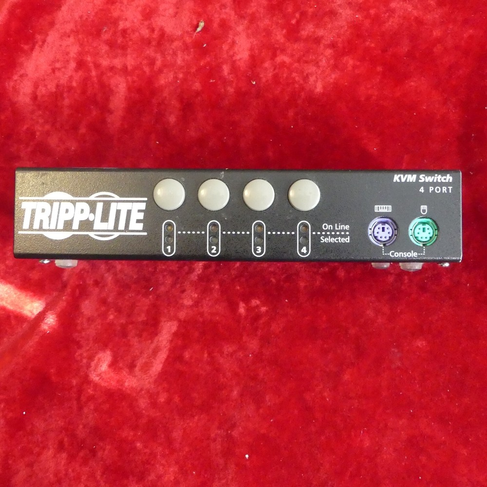 Tripp-Lite CS-84 KVM Switch 4 Port With 3 Cable Sets