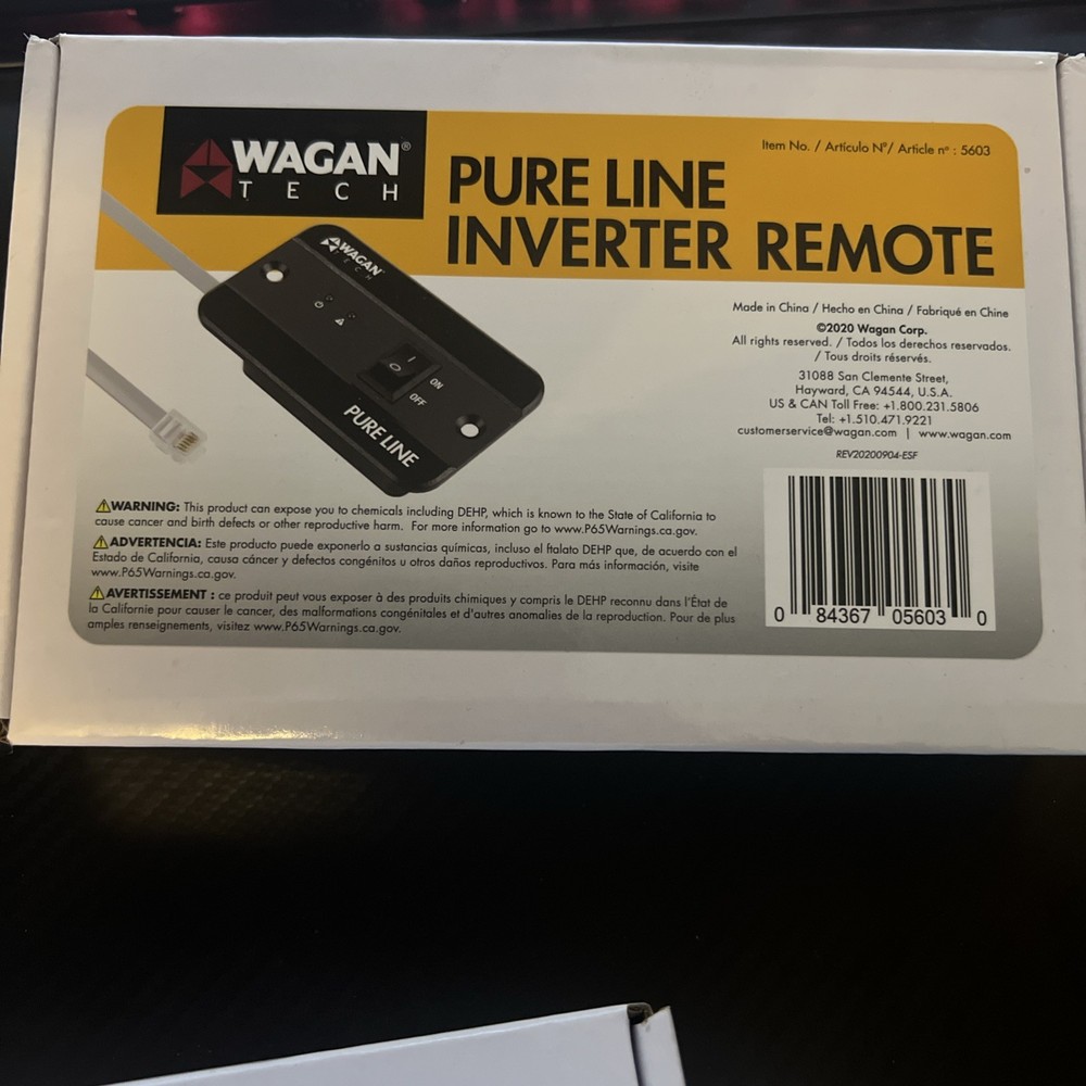 Wagan EL5603 Pure Line™ Inverter Remote