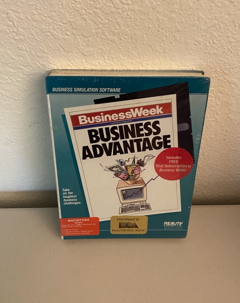 Vintage Business Week Advantage Apple Macintosh Software