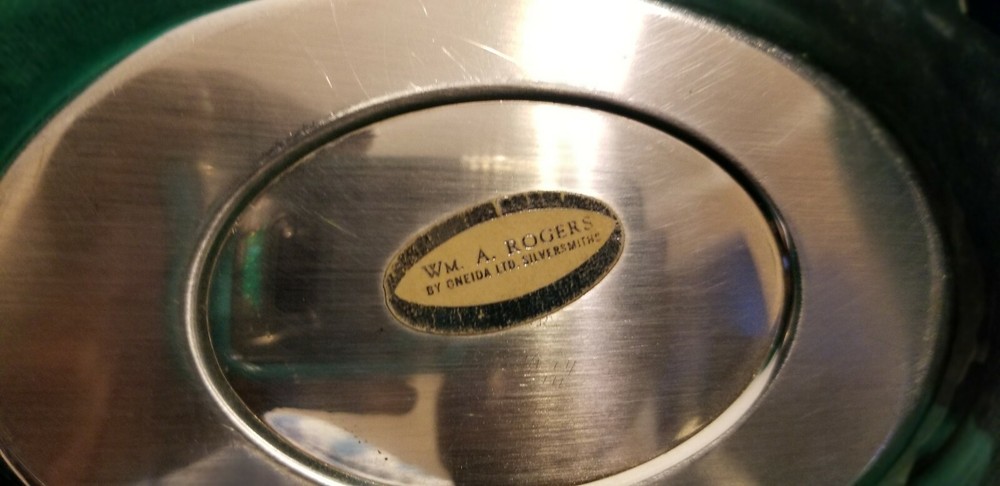 Silversmiths Silver Serving Tray-Wm. A. Rogers, By Oneida