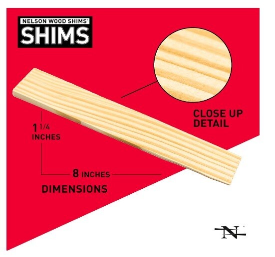 Nelson Wood Shims 8", 120 Shims