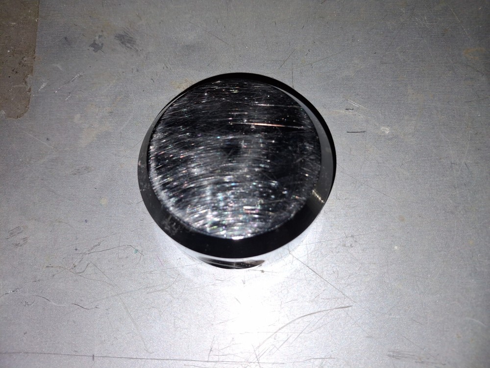 2 chrome puck style locks set