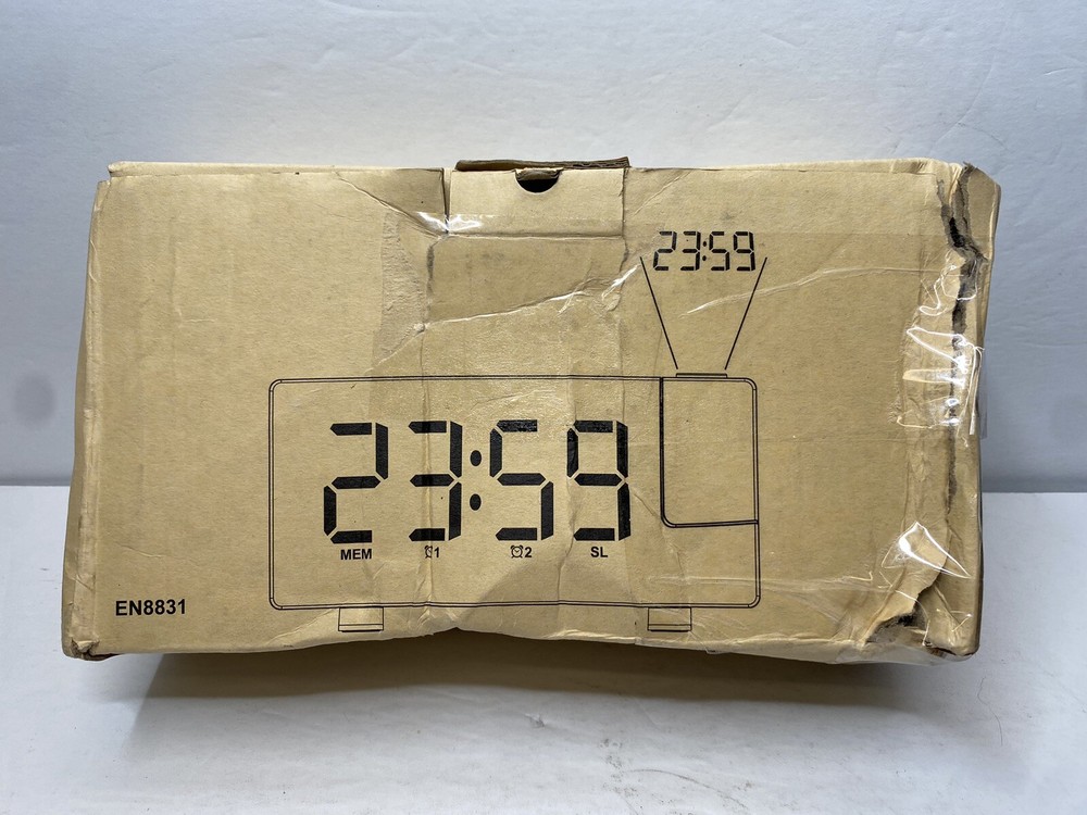 6" Digital LED Alarm Clock with Dimmer (Mirror Design)