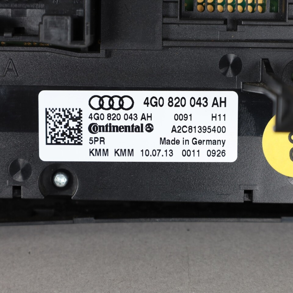 2013-2014 Audi A6 A7 Climate Temperature Control Panel 4G0820043AH OEM