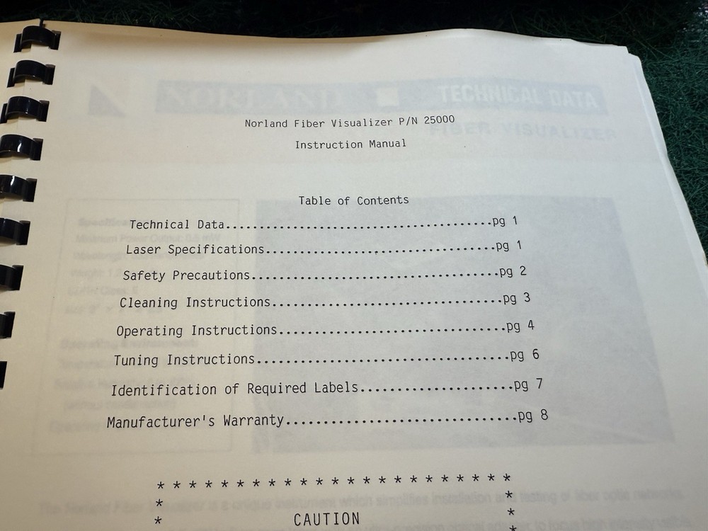 NORLAND 25000 Fiber Visualizer