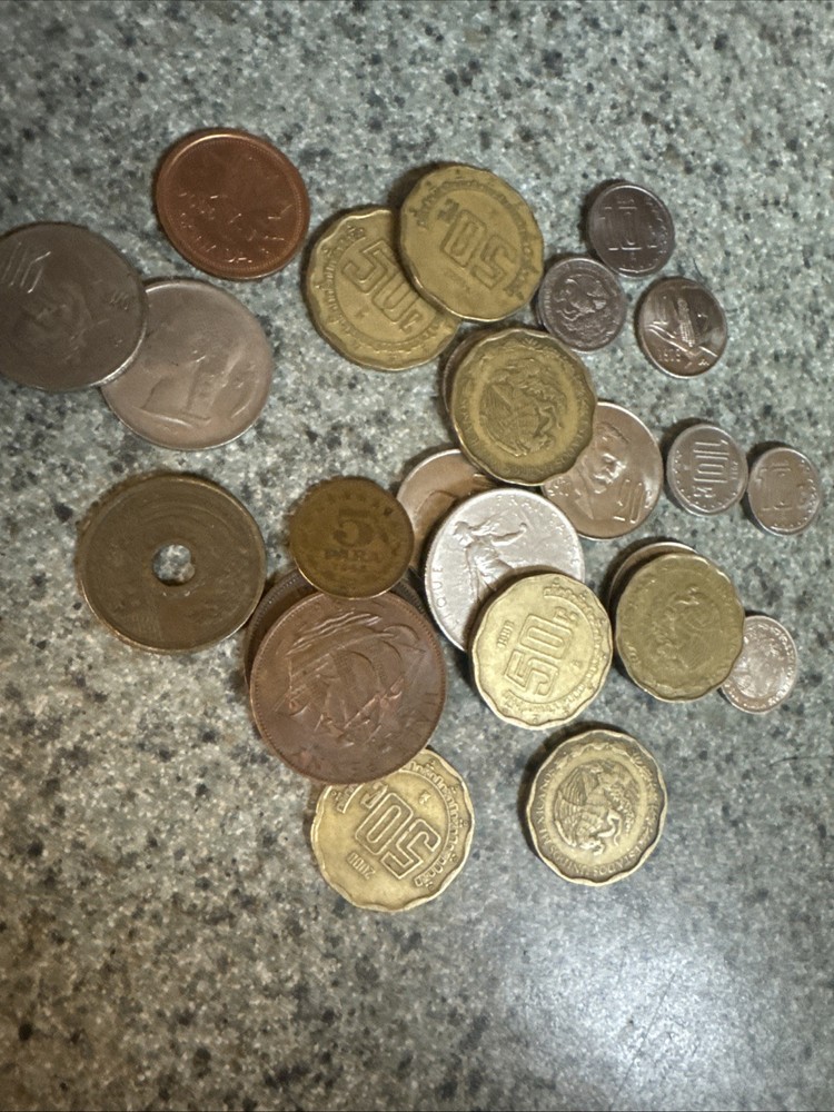 24 Mixed Random World Coins
