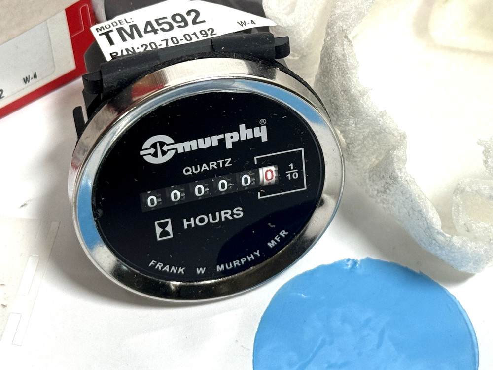 Murphy TM4592 12V Solid-State Electronic Hourmeter, 20-70-0192